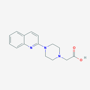 molecular formula C15H17N3O2 B10838323 (4-Quinolin-2-ylpiperazin-1-yl)acetic Acid 