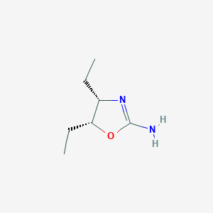 molecular formula C7H14N2O B10838348 (4S,5R)-4,5-Diethyl-oxazolidin-(2Z)-ylideneamine 