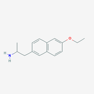 molecular formula C15H19NO B10838352 (6-Ethoxy-2-naphthyl)-2-aminopropane 