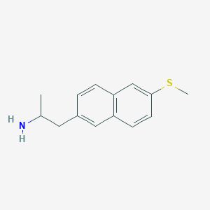 molecular formula C14H17NS B10838370 (6-Methylthio-2-naphthyl)isopropylamine 