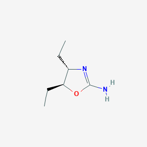 molecular formula C7H14N2O B10838373 (4S,5S)-4,5-Diethyl-oxazolidin-(2Z)-ylideneamine 