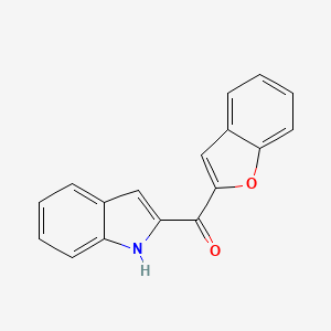 molecular formula C17H11NO2 B10838377 (benzo[b]furan-2-yl)-(1H-indol-2-yl)methanone 