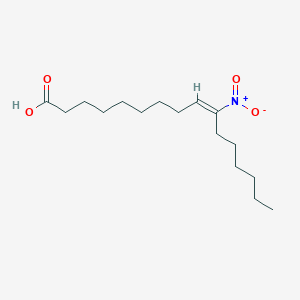 molecular formula C16H29NO4 B10838416 (E)-10-Nitrohexadec-9-enoic Acid 