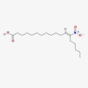 molecular formula C18H33NO4 B10838426 (E)-13-Nitrooctadec-12-enoic Acid 