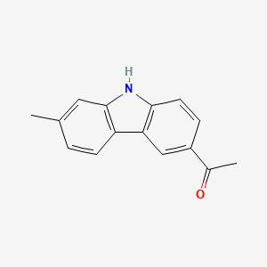 molecular formula C15H13NO B10838476 1-(7-methyl-9H-carbazol-3-yl)ethanone 