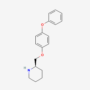 molecular formula C18H21NO2 B10838555 (R)-2-((4-phenoxyphenoxy)methyl)piperidine 