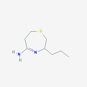 molecular formula C8H16N2S B10838594 3-Propyl-[1,4]thiazepan-(5E)-ylideneamine 