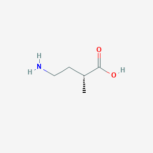 molecular formula C5H11NO2 B10838607 (R)-4-amino-2-methylbutanoic acid 