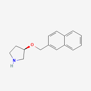 molecular formula C15H17NO B10838608 (R)-3-(naphthalen-2-ylmethoxy)pyrrolidine 