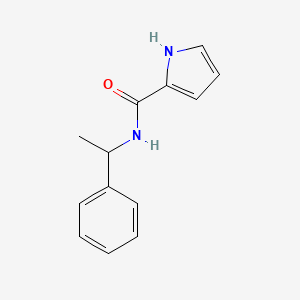 molecular formula C13H14N2O B10838619 N-(1-phenylethyl)-1H-pyrrole-2-carboxamide 