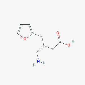 3-(Aminomethyl)-4-(furan-2-yl)butanoic acid