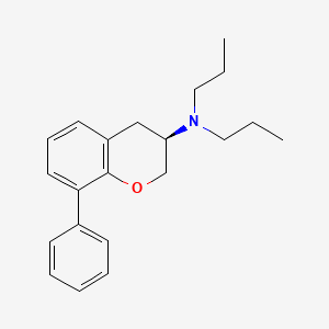 molecular formula C21H27NO B10838638 (R)-8-phenyl-N,N-dipropylchroman-3-amine 