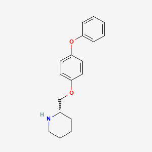 molecular formula C18H21NO2 B10838656 (S)-2-((4-phenoxyphenoxy)methyl)piperidine 