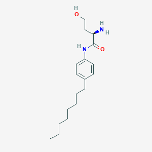 molecular formula C18H30N2O2 B10838666 (R)-2-amino-4-hydroxy-N-(4-octylphenyl)butanamide 