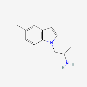 molecular formula C12H16N2 B10838679 (R,S)-1-(5-methyl-1H-indol-1-yl)propan-2-amine 