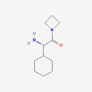 molecular formula C11H20N2O B10838685 (S)-2-Amino-1-azetidin-1-yl-2-cyclohexyl-ethanone 