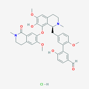 molecular formula C37H39ClN2O8 B10838770 (S)-secoantioquine hydrochloride 