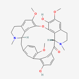 molecular formula C37H38N2O7 B10838776 (S,R)-pseudoxandrine hydrochloride 