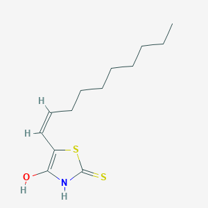 molecular formula C13H21NOS2 B10838822 (Z)-5-Decylidene-2-thioxothiazolidin-4-one 