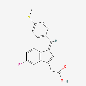 molecular formula C19H15FO2S B10838841 (Z)-2'-des-methyl sulindac sulfide 