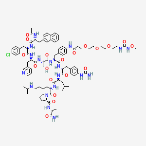 molecular formula C88H119ClN18O19 B10838923 [4Aph(CO-(C2H4O)3-C2H4-NH-CO-NH-OCH3)5]degarelix 