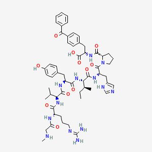 molecular formula C56H75N13O11 B10839112 [Sar1,Bpa8]AngII 