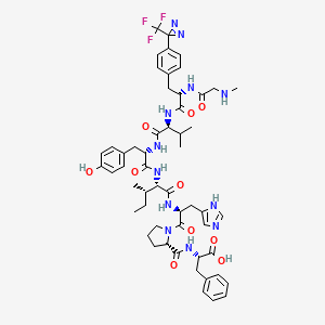 molecular formula C54H67F3N12O10 B10839119 [Sar1,Tdf2]AngII 