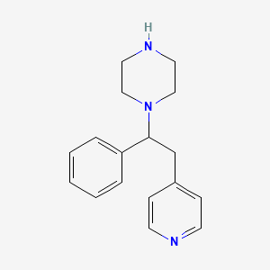 1-(1-Phenyl-2-(pyridin-4-yl)ethyl)piperazine