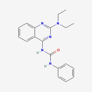 molecular formula C19H21N5O B10839208 1-(2-(Diethylamino)quinazolin-4-yl)-3-phenylurea 