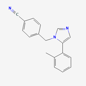 molecular formula C18H15N3 B10839511 1-(4-Cyanobenzyl)-5-(2-methylphenyl)-1H-imidazole 