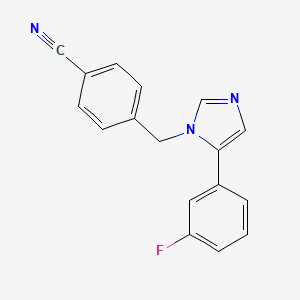 1-(4-Cyanobenzyl)-5-(3-fluorophenyl)-1H-imidazole