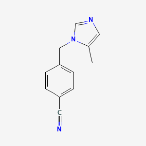 molecular formula C12H11N3 B10839523 1-(4-Cyanobenzyl)-5-methyl-1H-imidazole 