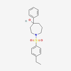 molecular formula C20H25NO3S B10839532 1-(4-Ethylphenylsulfonyl)-4-phenylazepan-4-ol 