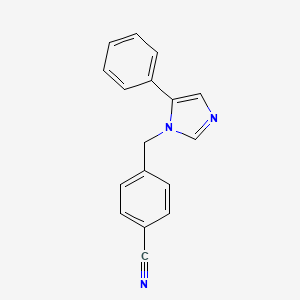 molecular formula C17H13N3 B10839544 1-(4-Cyanobenzyl)-5-phenyl-1H-imidazole 