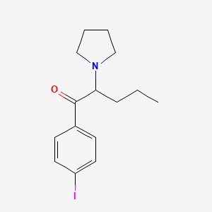 molecular formula C15H20INO B10839554 1-(4-Iodophenyl)-2-pyrrolidin-1-yl-pentan-1-one 