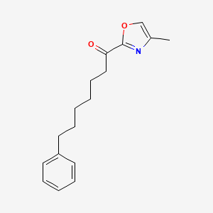 molecular formula C17H21NO2 B10839588 1-(4-Methyloxazol-2-yl)-7-phenylheptan-1-one 