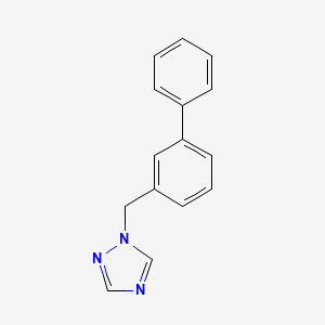 molecular formula C15H13N3 B10839631 1-(biphenyl-3-ylmethyl)-1H-1,2,4-triazole CAS No. 942154-20-3