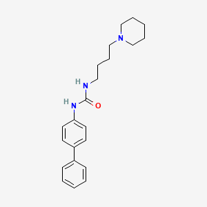 1-(Biphenyl-4-yl)-3-(4-(piperidin-1-yl)butyl)urea