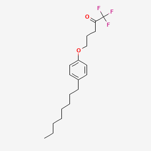 molecular formula C19H27F3O2 B10839666 1,1,1-Trifluoro-5-(4-octylphenoxy)pentan-2-one 