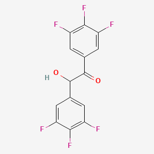 molecular formula C14H6F6O2 B10839738 1,2-Bis(3,4,5-trifluorophenyl)-2-hydroxyethanone 