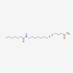 molecular formula C20H35NO3 B10839981 13-n-Heptanamidotridec-5-ynoic acid 