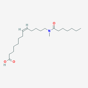 molecular formula C21H39NO3 B10840004 13-(N-Methyl-n-heptnamido)tridec-8(Z)-enoic acid 