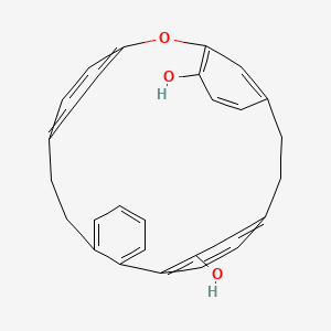 molecular formula C28H24O3 B10840067 17-dehydroxyriccardin C 