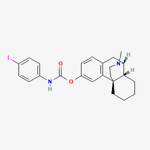 molecular formula C24H27IN2O2 B10840084 17-Methylmorphinan-3-yl 4-Iodophenyl Carbamate 