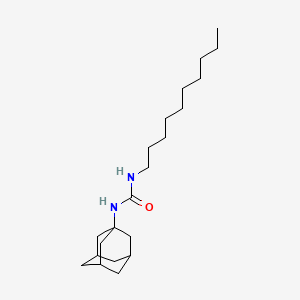 molecular formula C21H38N2O B10840130 1-Adamantan-1-yl-3-decyl-urea 