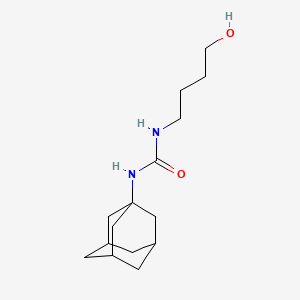 molecular formula C15H26N2O2 B10840196 1-Adamantan-1-yl-3-(4-hydroxybutyl)urea 