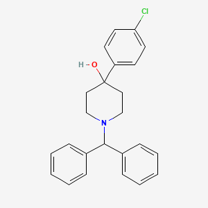 molecular formula C24H24ClNO B10840199 1-Benzhydryl-4-(4-chlorophenyl)piperidin-4-ol 