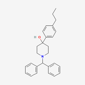 molecular formula C27H31NO B10840220 1-Benzhydryl-4-(4-propylphenyl)piperidin-4-ol 