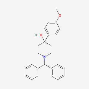 molecular formula C25H27NO2 B10840222 1-Benzhydryl-4-(4-methoxyphenyl)piperidin-4-ol 