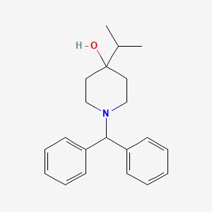 molecular formula C21H27NO B10840245 1-Benzhydryl-4-isopropylpiperidin-4-ol 